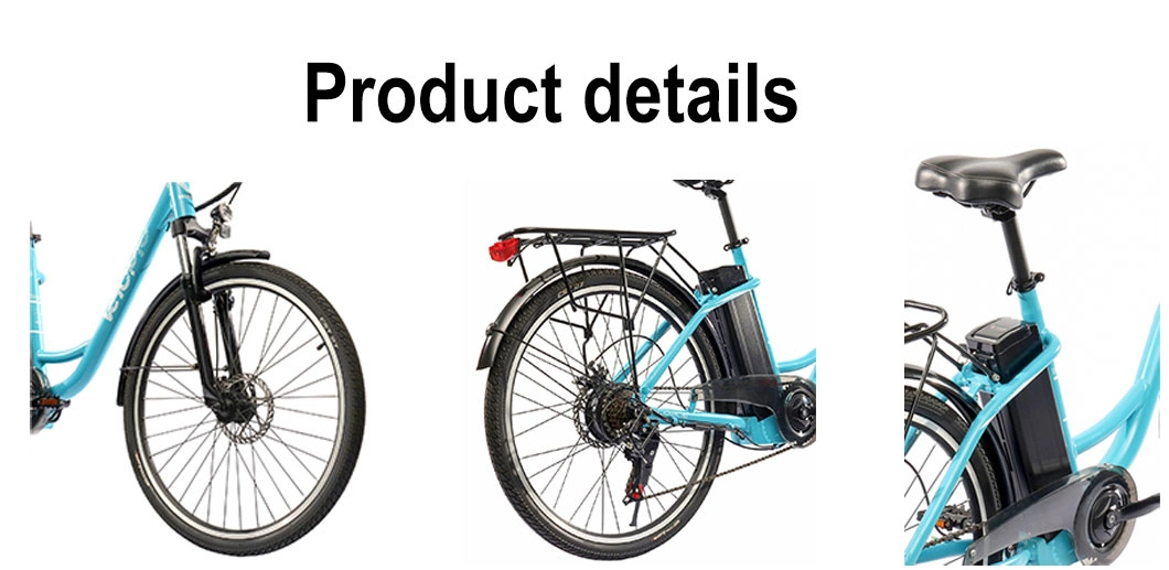 Cheap China 26 Inch Low Step Thru E-Bike 250W/350W 36V Motor Removable Battery Front Suspension Lightweight City Bike Electric Bike